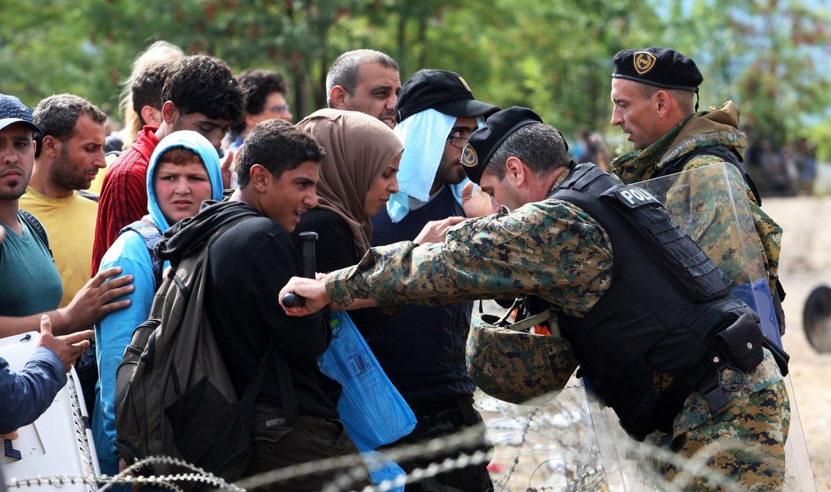 Immigrants on the EU border