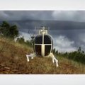 JAV mokslininkai išbando sraigtasparnį su robotizuotomis kojomis