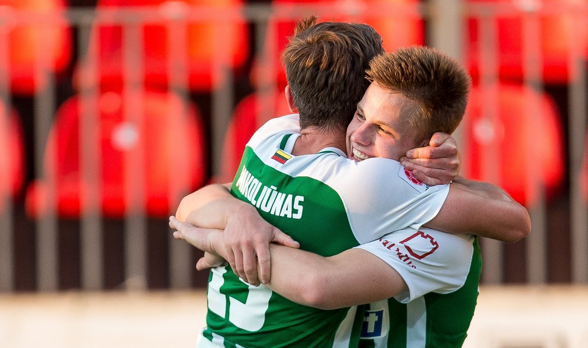 Saulius Mikoliūnas, Gustas Jarusevičius / Foto: Elvis Žaldaris, fkzalgiris.lt