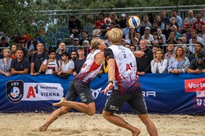 Patrikas Stankevičius ir Audrius Knašas (foto - "Volleyball World")