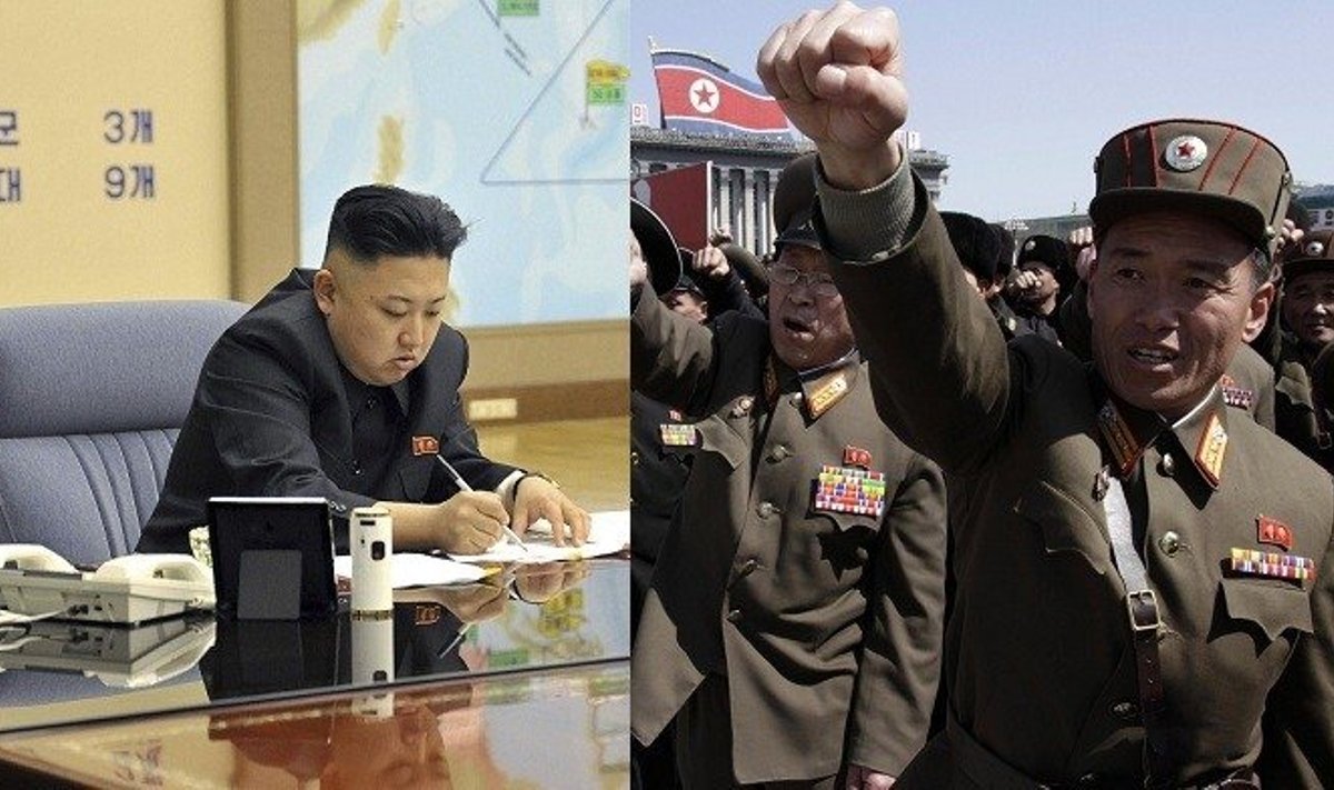 Kim Jong Unas (Kim Čen Unas) ir šiaurės korėjiečiai, AP/AFP