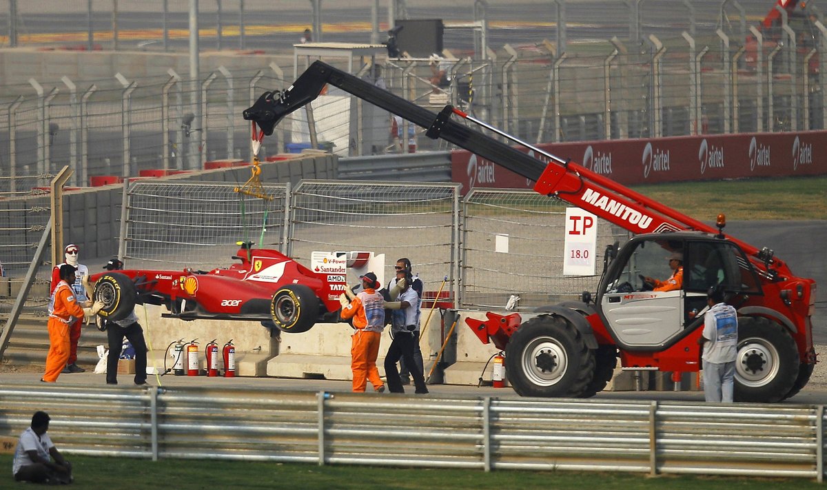 Felipe Massa sudaužytas automobilis