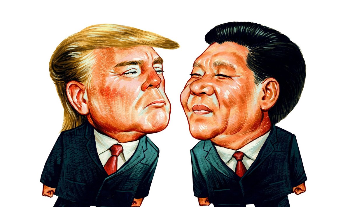 D. Trumpas ir Xi Jinping