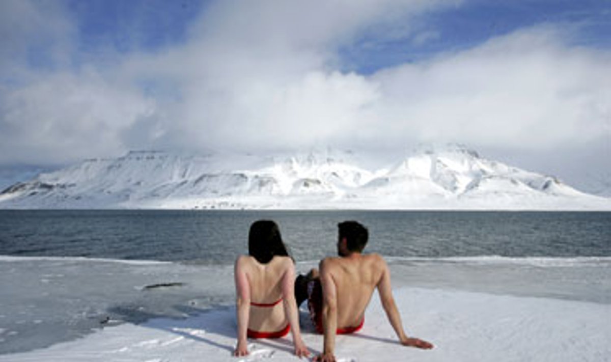 Žiemos malonumai Norvegijoje.