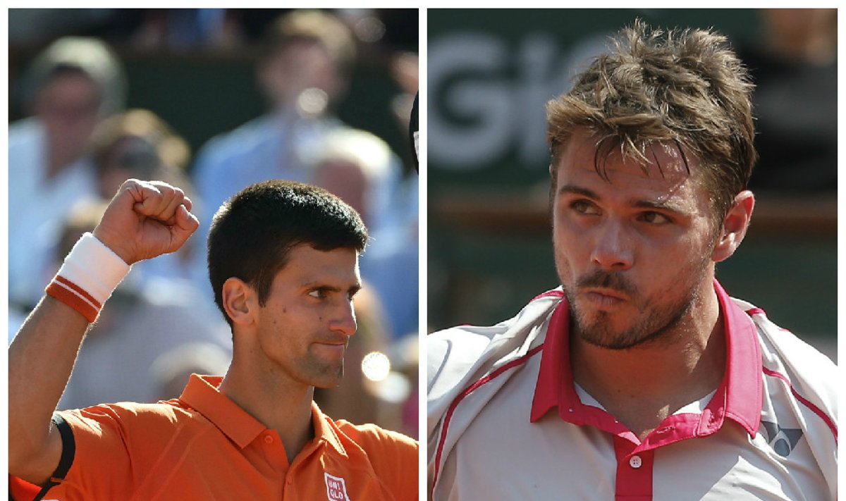Novakas Djokovičius ir Stanislasas Wawrinka (AP/AFP nuot.)