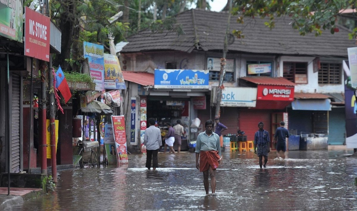 Potvynis Indijos Keralos valstijoje