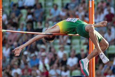 Europos lengvosios atletikos čempionatas. Šuolių į aukštį atranka. Juozas Baikštys / FOTO: Alfredas Pliadis/LLAF