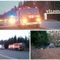 Kelyje Vilnius-Trakai kraupi avarija: vienas žmogus be gyvybės ženklų