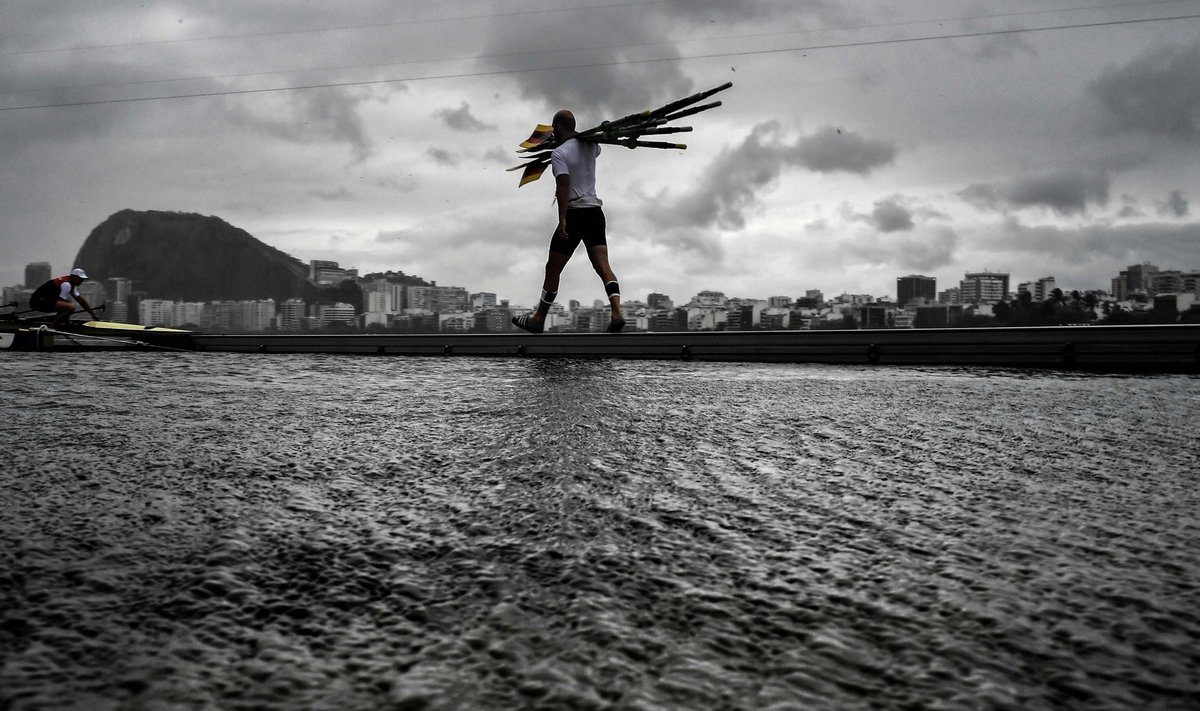 Dėl prasto oro Rio de Žaneire atšauktos trečiadienio olimpinės irklavimo varžybos