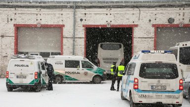 В вильнюсском автобусном парке погиб работник