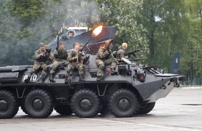 Rusų karių pasirodymas Kaliningrade