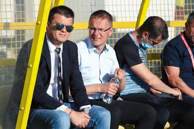Mindaugas Nikoličius (kairėje), Valdas Dambrauskas (Foto: HNK "Gorica")