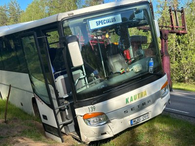 Autobuso avarija Švenčionių rajone