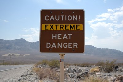 Mirties slėnis Kalifornijoje yra vieta, kur oro temperatūra pasiekia rekordus.