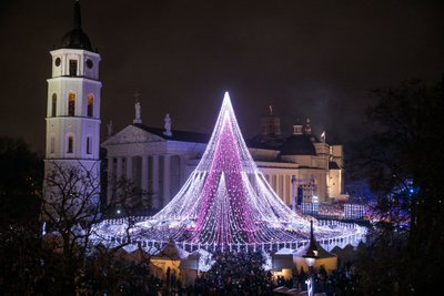 Kalėdų eglutės įžiebimas Vilniuje 2017 m.