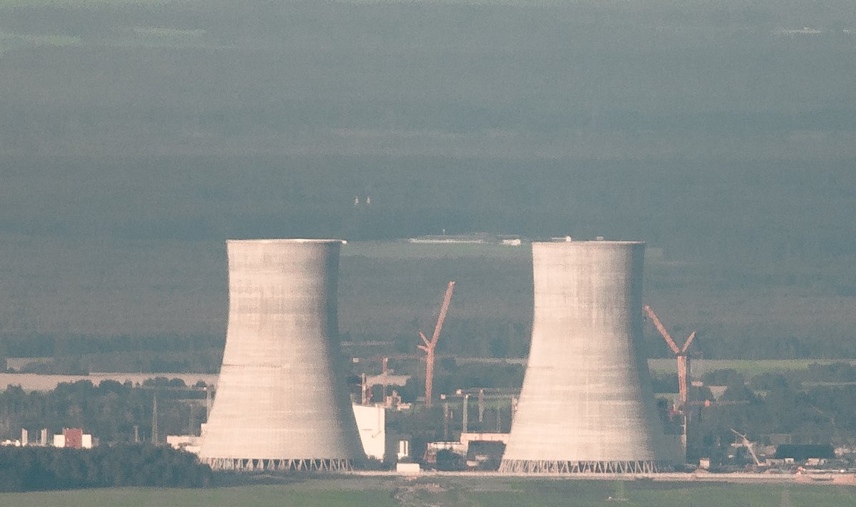 Belarus' Astravyets nuclear power plant under construction 