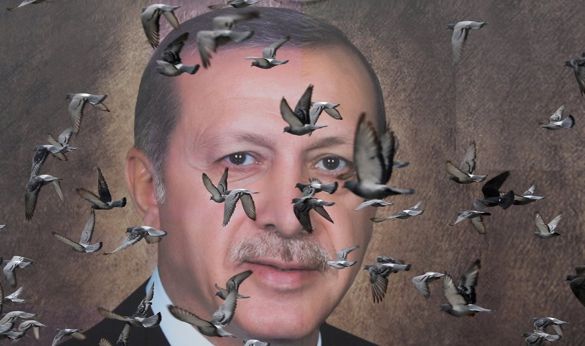 Recepo Tayyipo Erdogano portretas