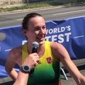100 km bėgimo Lietuvos rekordą pagerinusios Gitanos Akmanavičiūtės komentaras