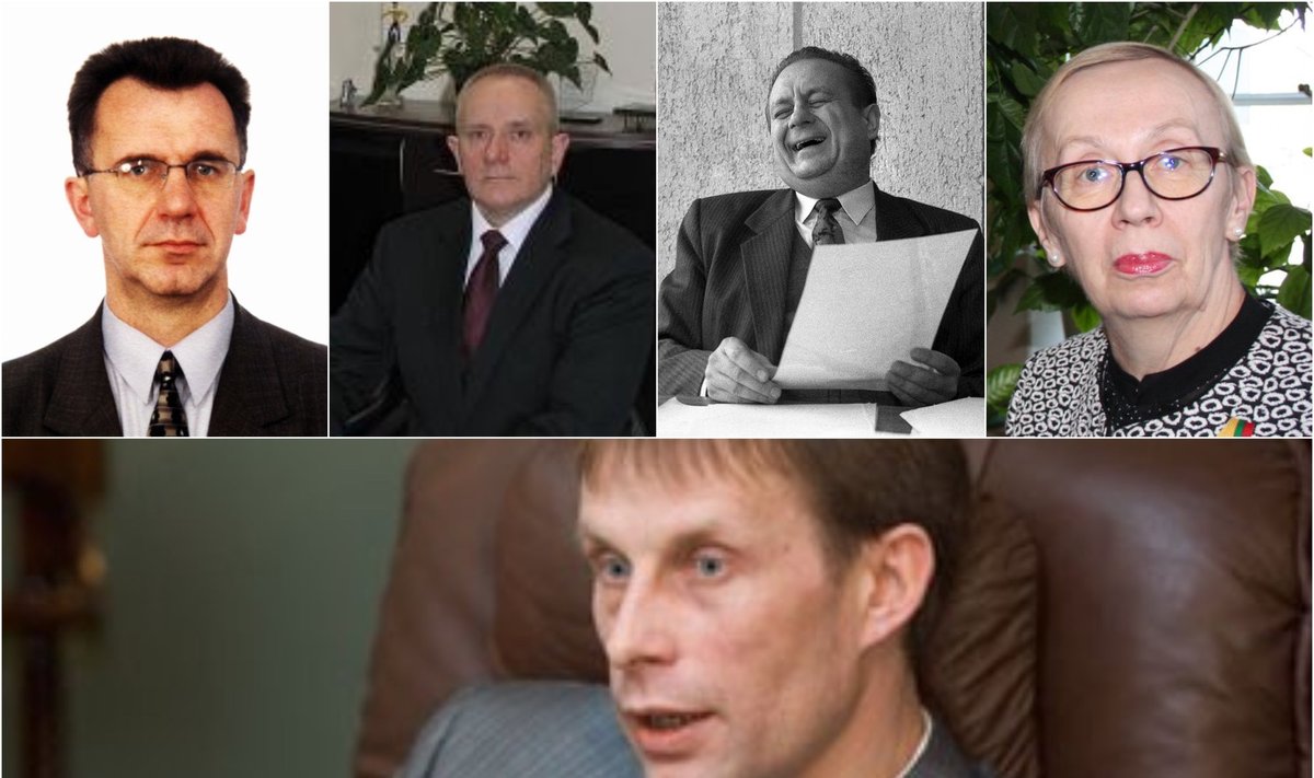 Iš kairės į dešinę: Vytautas Pociūnas/ Antanas Gureckis / Genadijus Konopliovas/ Ona Gasiulytė/ Vladas Bieliauskas