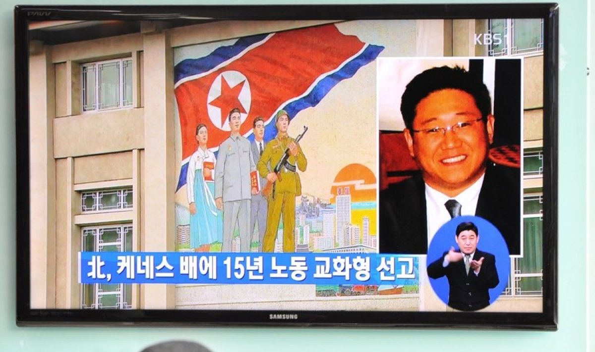 Šiaurės Korėjoje kalinamas Kennethas Bae