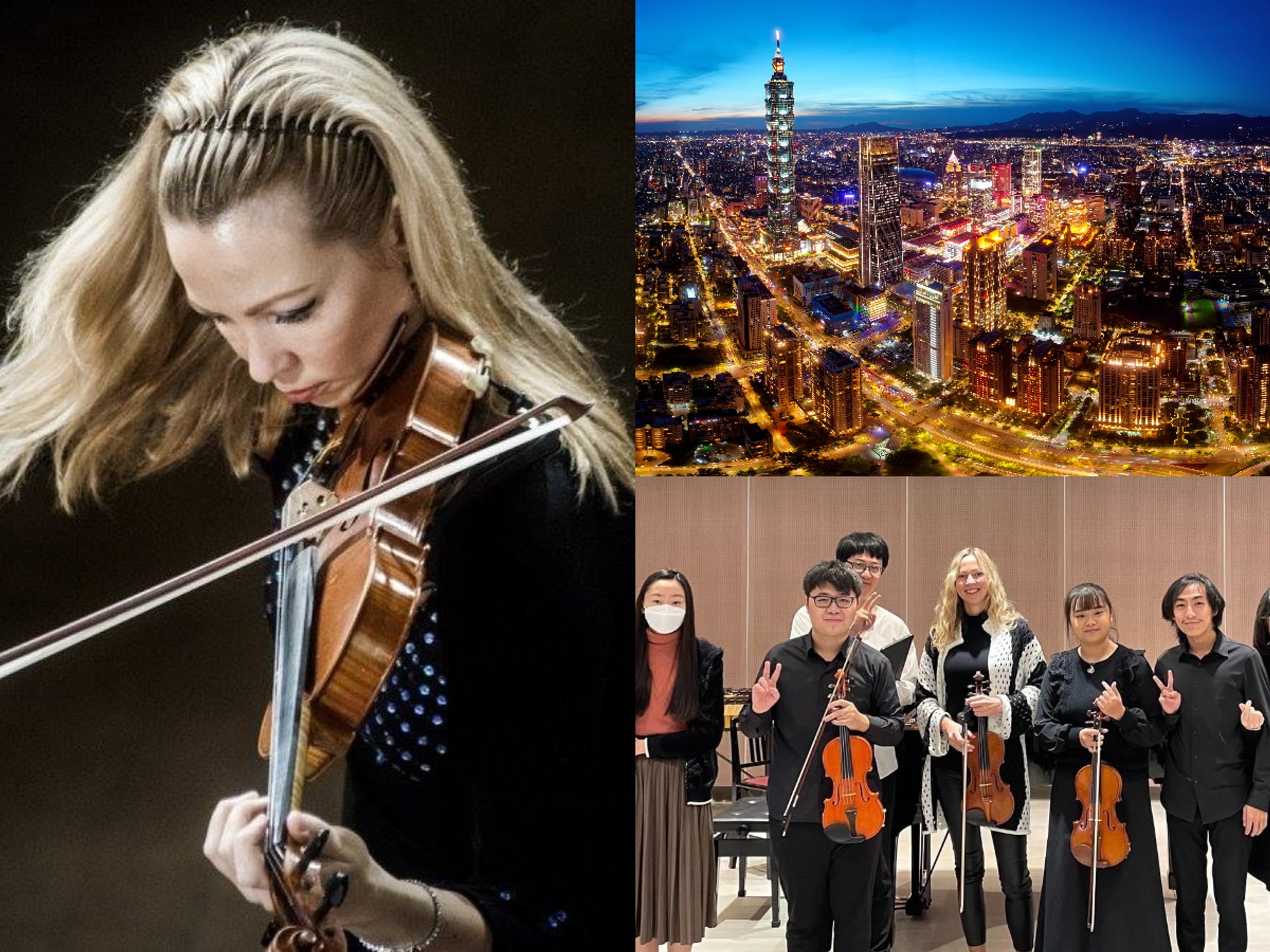 After her performance in Taiwan, the violinist Rūta Lipinaitytė said