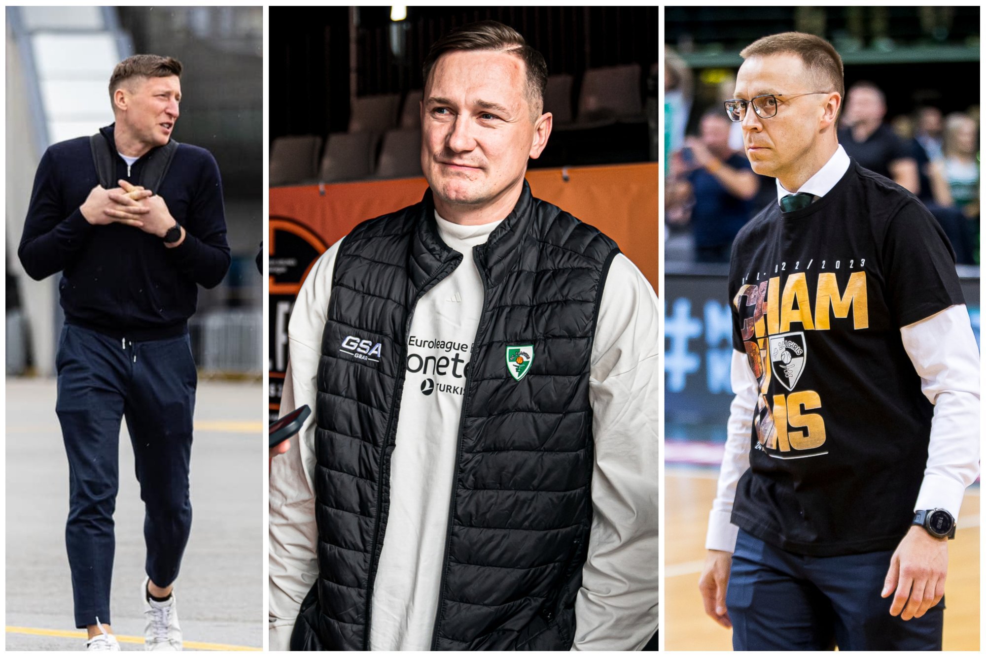 Możliwi następcy Motiejūnasa jako reżysera „Žalgirisa” – dwóch teoretycznych, dwóch – rzeczywistych i ze szczególnym powiązaniem