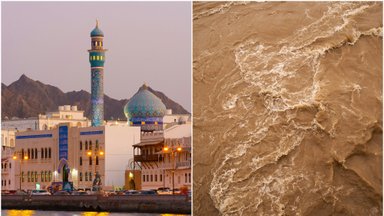 Ar tikrai Jungtiniai Arabų Emyratai sukėlė potvynius Omano dykumoje?