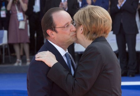 Angela Merkel, F. Hollande