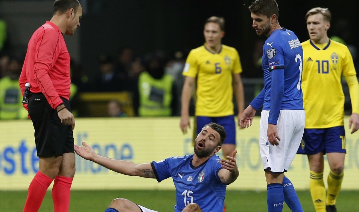 Pasaulio futbolo čempionato atranka: Italija - Švedija