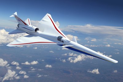 Viršgarsinis lėktuvas X-59. NASA/Lockheed Martin nuotr.