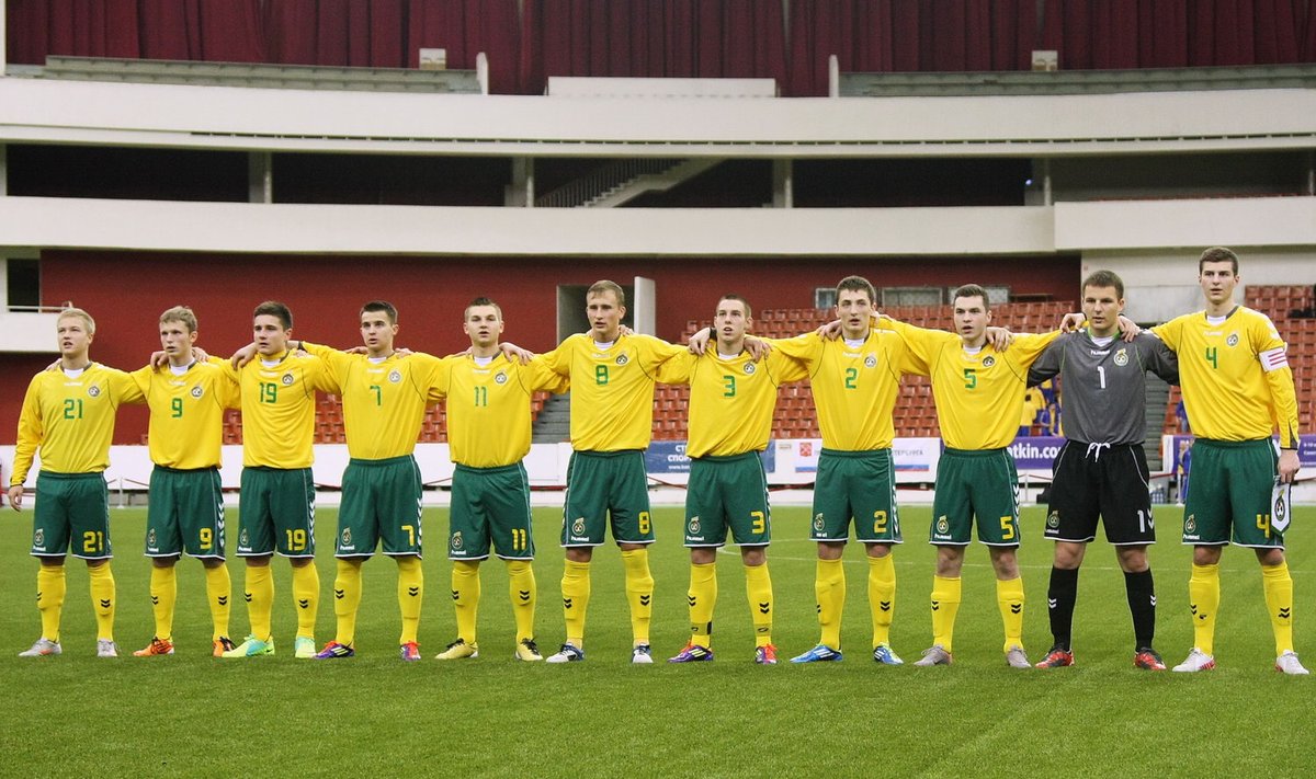 Lietuvos U-18 futbolo rinktinė (Granatkin.com nuotr.)