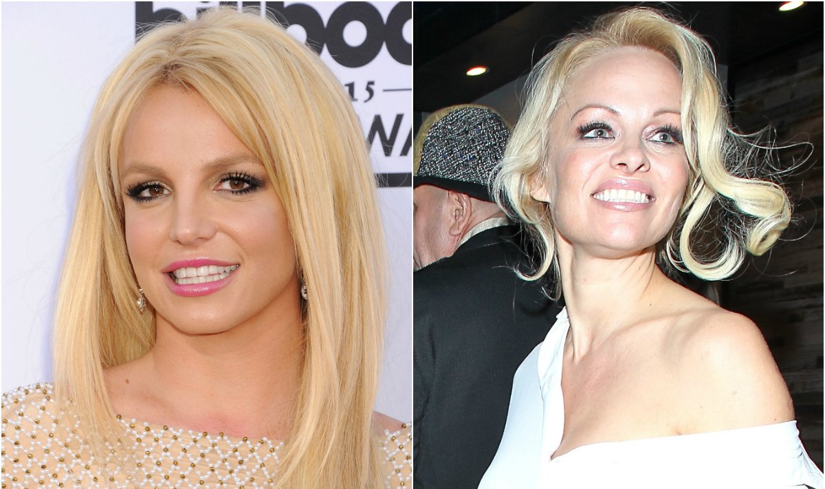 Britney Spears ir Pamela Anderson