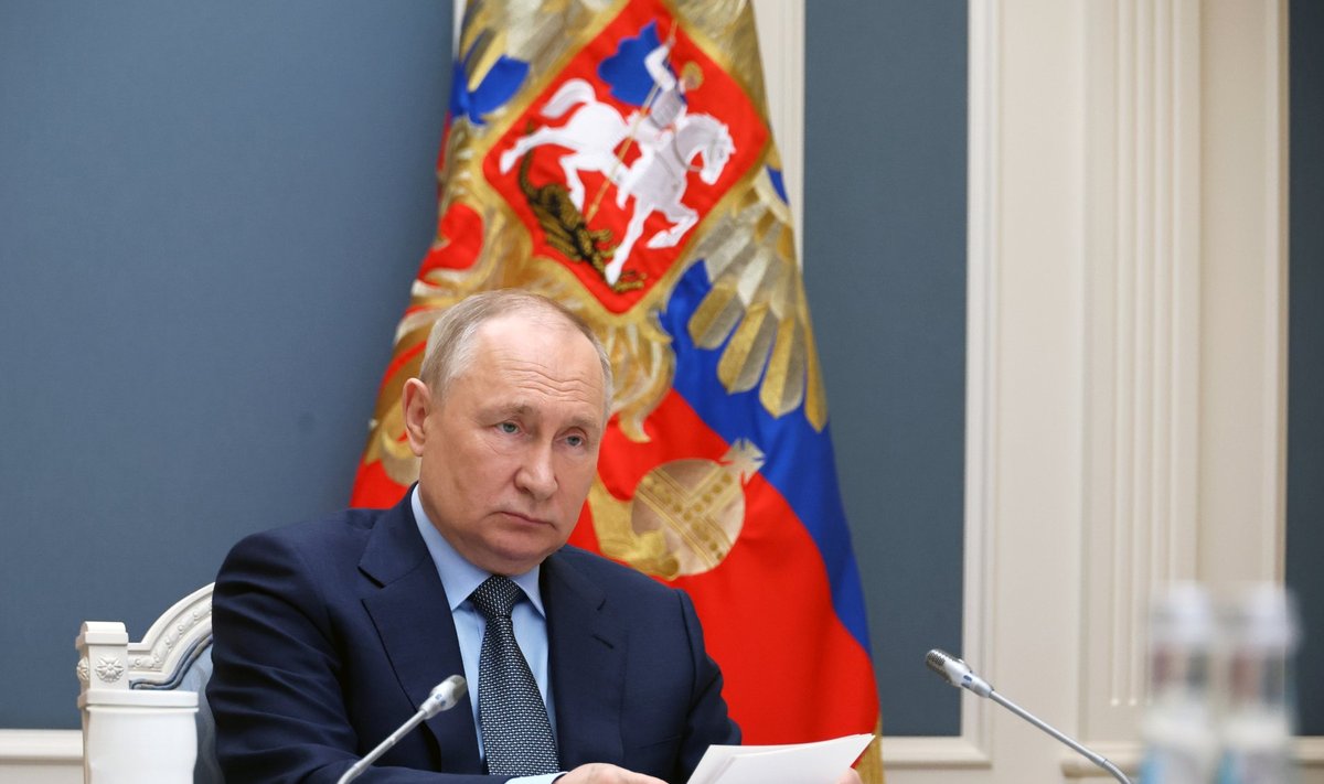Vladimiras Putinas virtualiame Didžiojo dvidešimtuko viršūnių susitikime