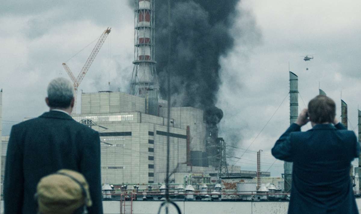 Kadras iš serialo "Černobylis"