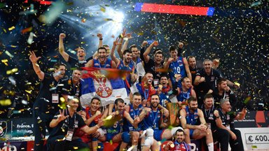 Europos čempionais trečią kartą tapo Serbijos tinklininkai