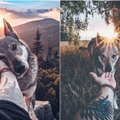 Vaizdai, kurie užburia: su šunimi keliaujantis vyras turi ką parodyti