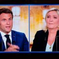 Karštuose televizijos debatuose – Macrono kirtis Marine Le Pen: esate priklausoma nuo pono Putino