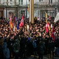 What protests shook Lithuania in 2018?