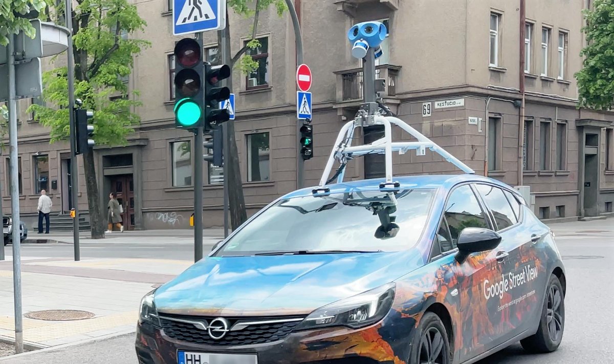 Google Street View automobilis ketvirtadienį pastebėtas Kauno centre.