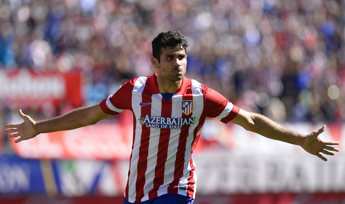 Diego Costa įvarčiai atnešė pergalę Madrido “Atletico“ klubui