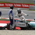 „Formulės-1“ lenktynes Austrijoje pirmi pradės kvalifikacijos pabaigoje iš trasos išlėkę „Mercedes“ pilotai