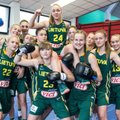 Gera nuotaika: Lietuvos šešiolikmetės krepšininkės tapo boksininkėmis