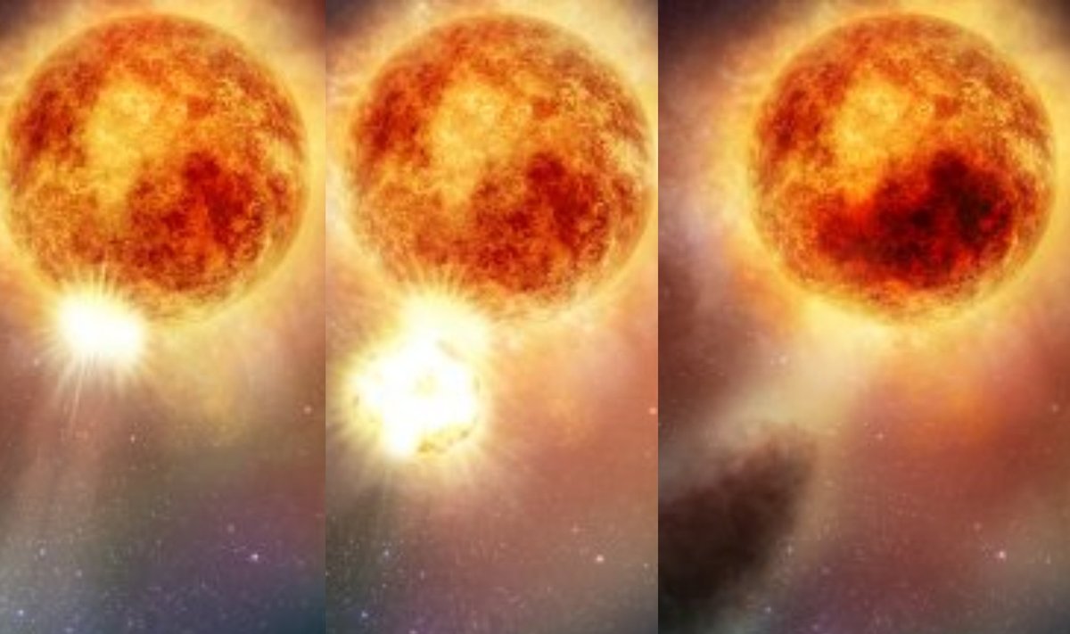 Betelgeus žvaigždė. Manos Chatzopoulos/NASA, ESA, ELIZABETH WHEATLEY (STSCI) nuotr.