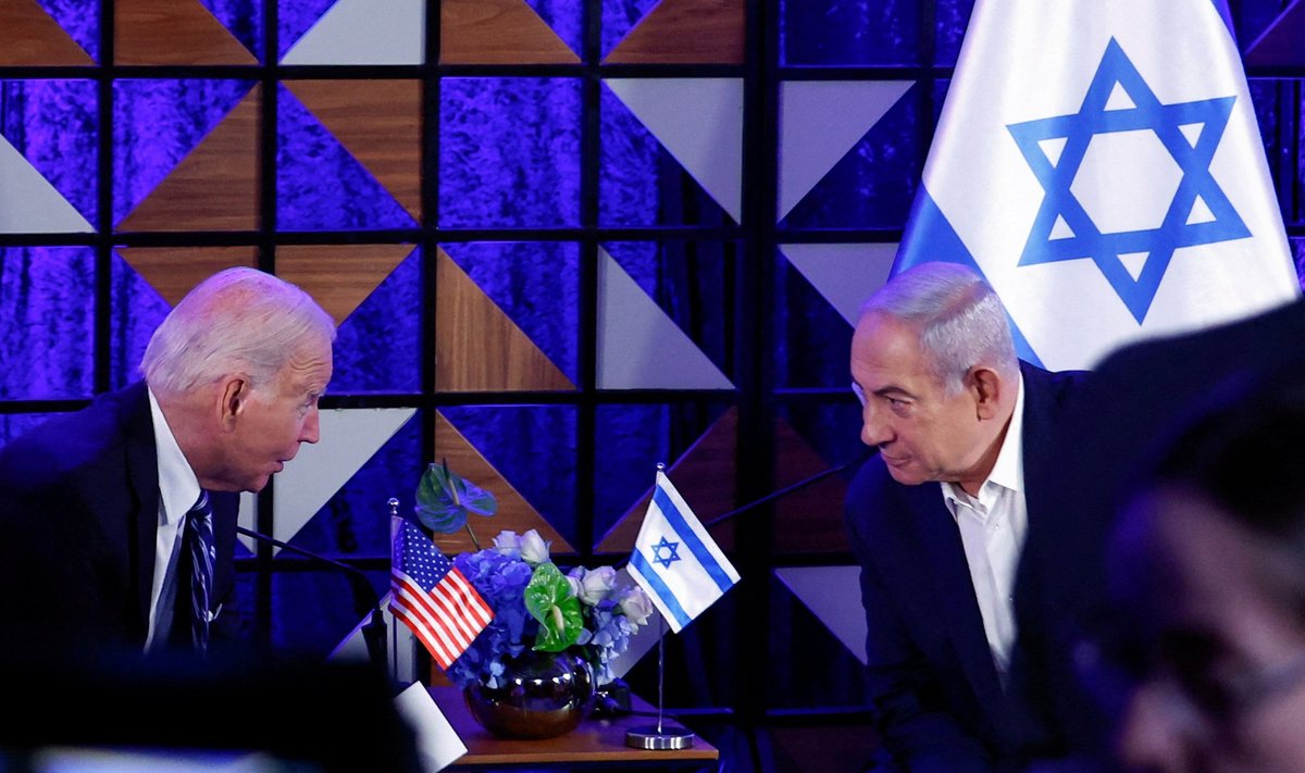 Joe Bidenas ir Benjamin Netanyahu