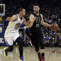 S. Curry ir K. Duranto duetas vedė „Warriors“ link jau 48-os pergalės šį sezoną