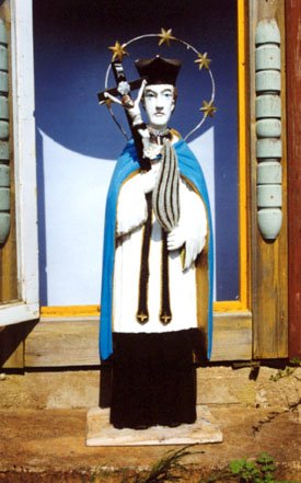 Dingusios kilnojamosios kultūros vertybės, Skulptūra „Šv.Jonas Nepomukas“(Kultūros vertybių registro nuotr.) 