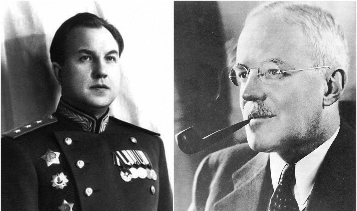 Generolas V. Abakumovas ir Allenas W. Dullesas