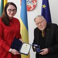 Prof. Landsbergiui įteiktas apdovanojimas „Už nuopelnus teisingumui“