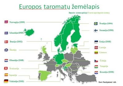 Europos taromatų žemėlapis
