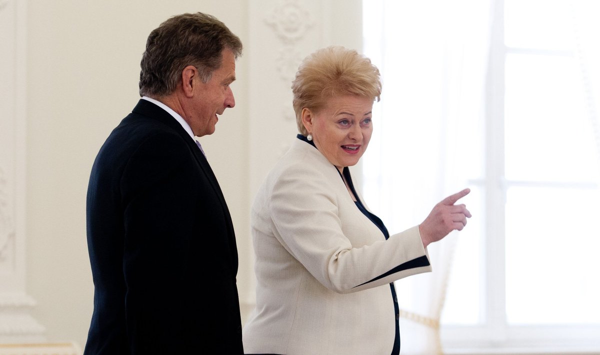 Dalia Grybauskaitė susitiko su Suomijos prezidentu Sauliu Ninisto